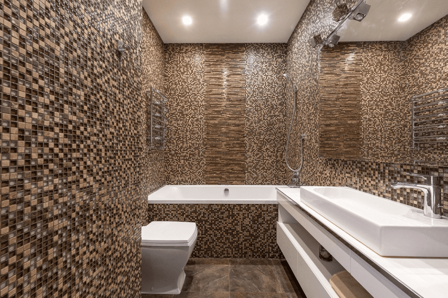 experiment with wallpaper bathroom design